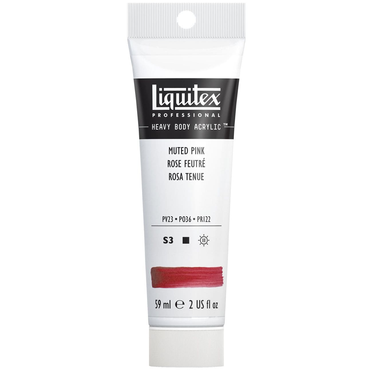 Tinta Acrílica Liquitex Heavy Body S3 504 Muted Pink 59ml