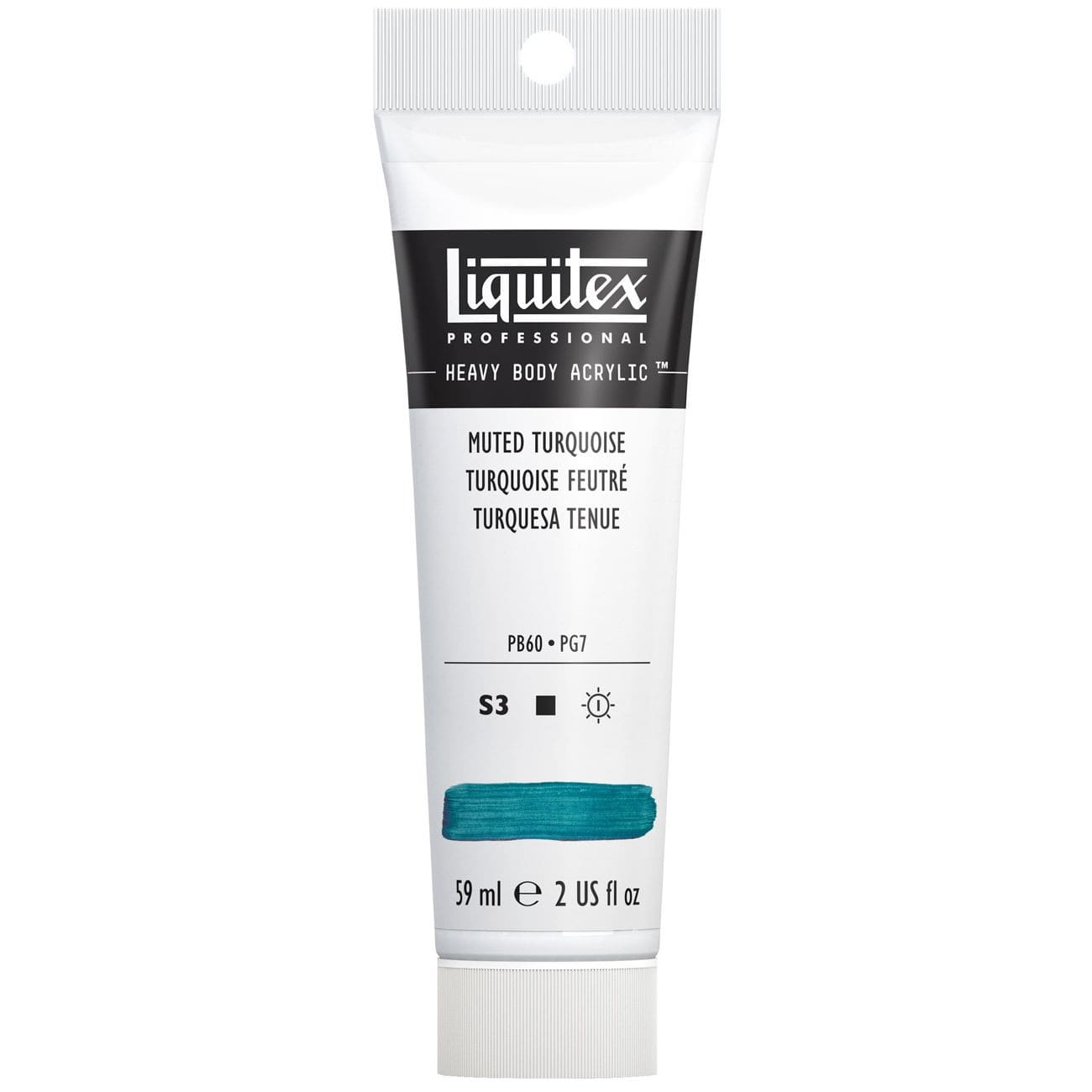 Tinta Acrílica Liquitex Heavy Body S3 503 Muted Turquoise 59ml