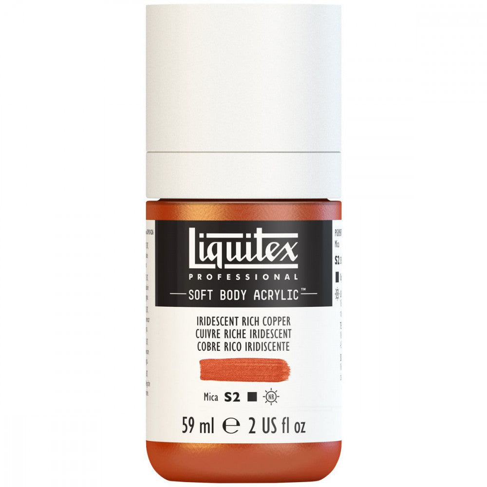 Tinta Acrílica Liquitex Soft Body 59ml S2 230 Iridescent Rich Copper