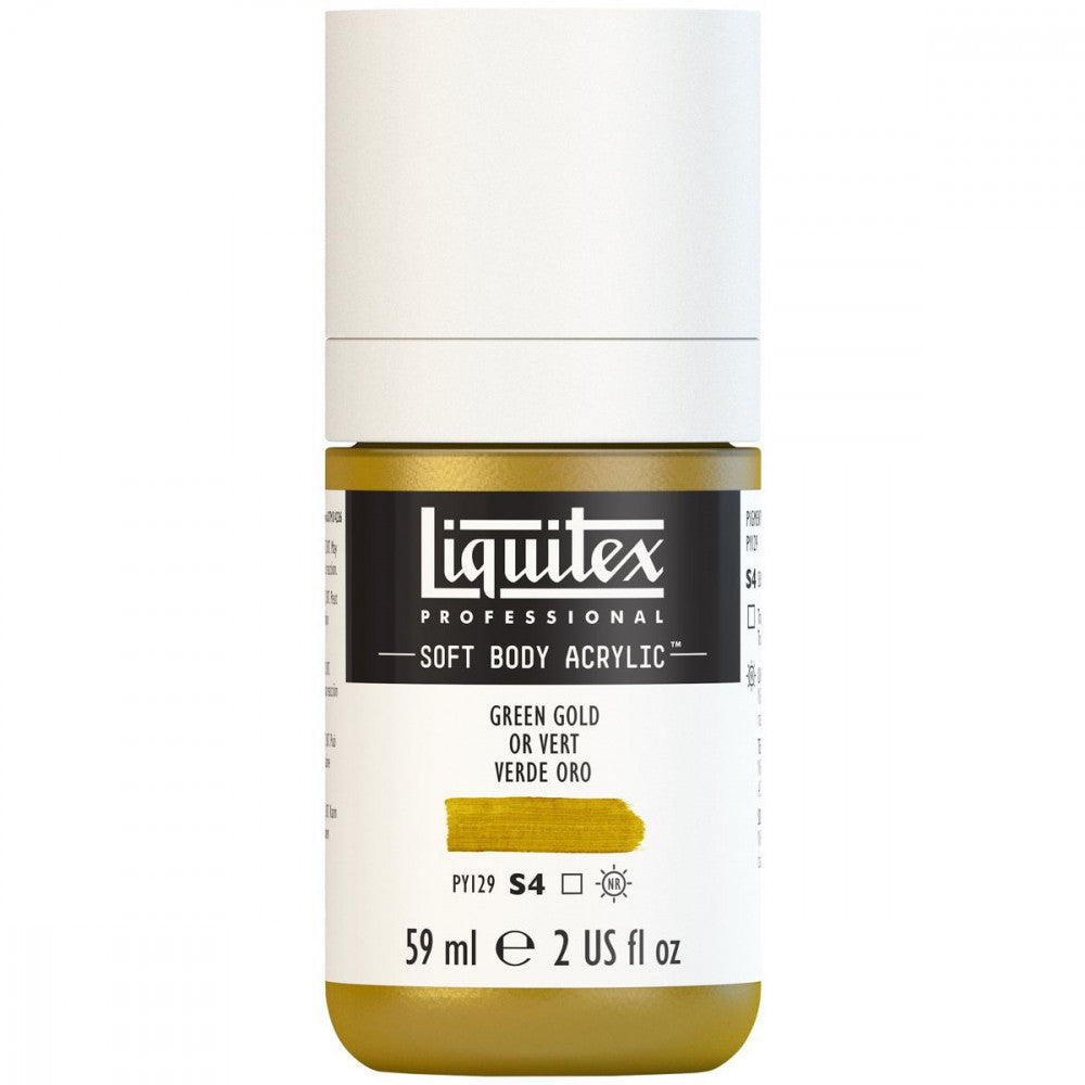 Tinta Acrílica Liquitex Soft Body 59ml S4 325 Green Gold