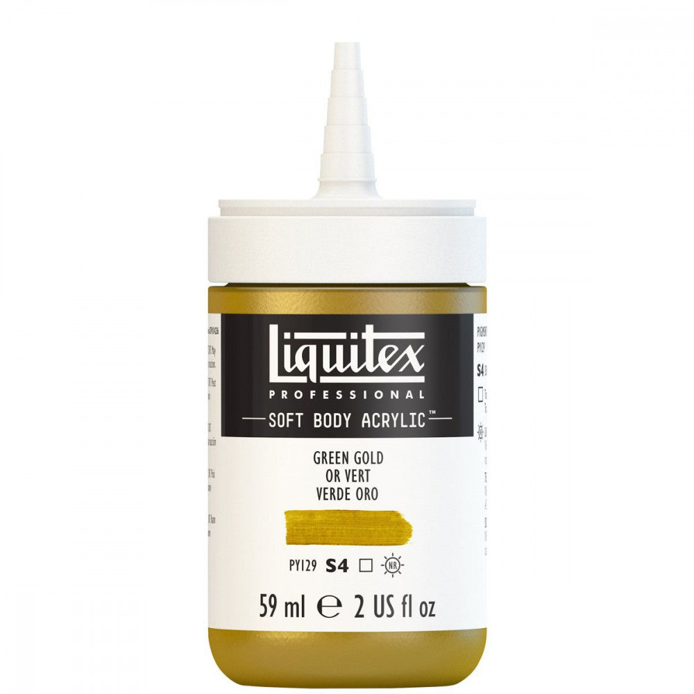 Tinta Acrílica Liquitex Soft Body 59ml S4 325 Green Gold