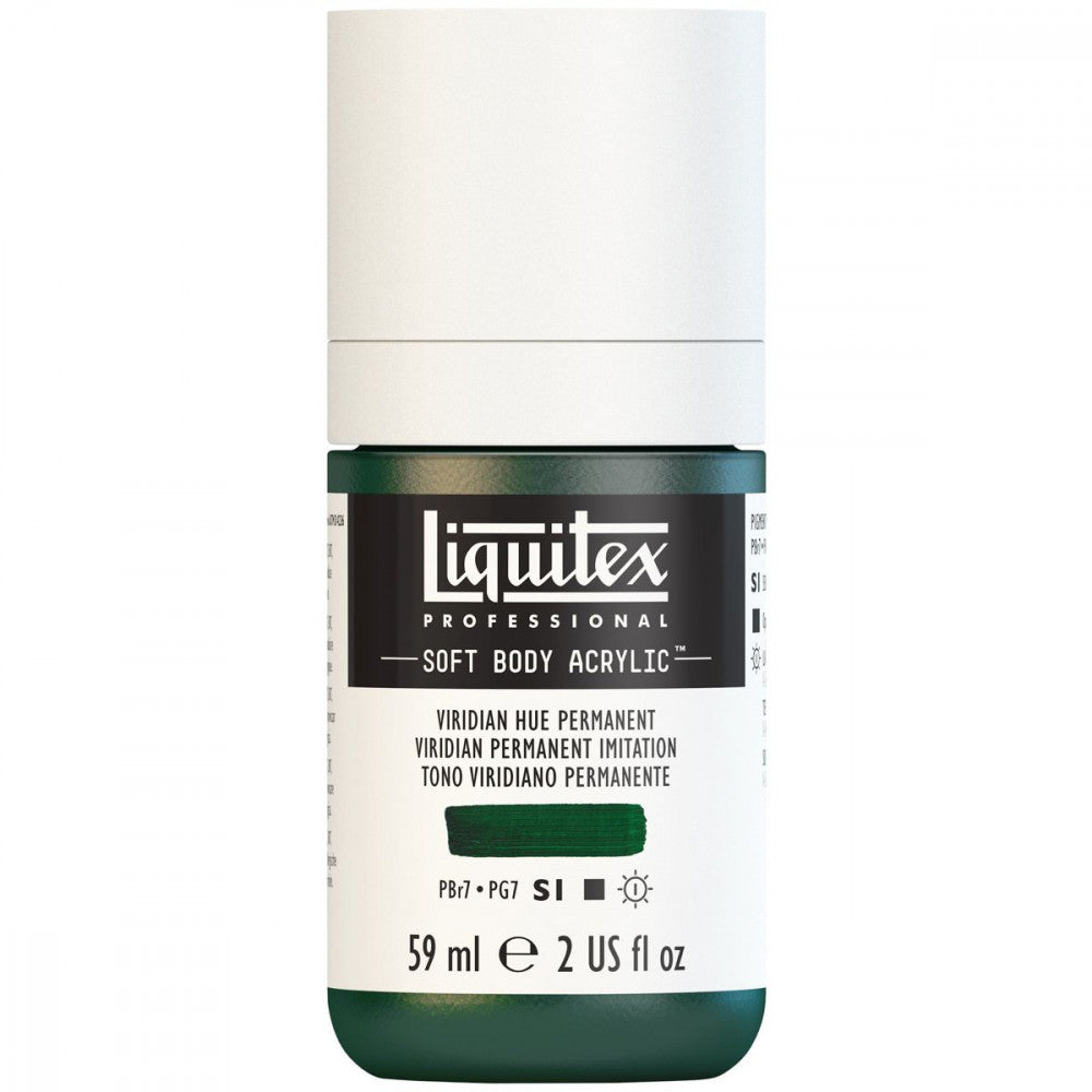 Tinta Acrílica Liquitex Soft Body 59ml S1 398 Viridian Hue Permanent