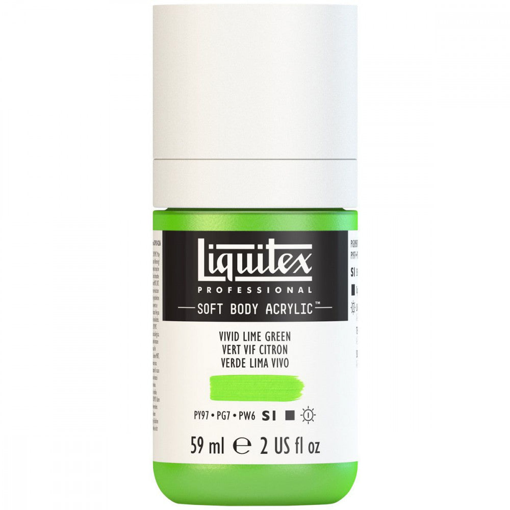 Tinta Acrílica Liquitex Soft Body 59ml S1 740 Vivid Lime Green