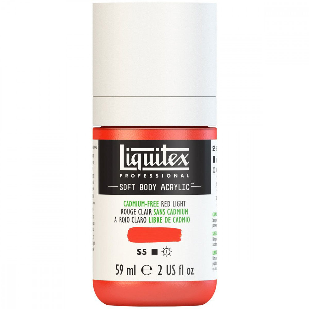 Tinta Acrílica Liquitex Soft Body 59ml S5 893 Cadmium Free Red Light