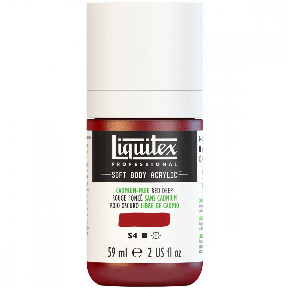 Tinta Acrílica Liquitex Soft Body 59ml S4 895 Cadmium Free Red Deep
