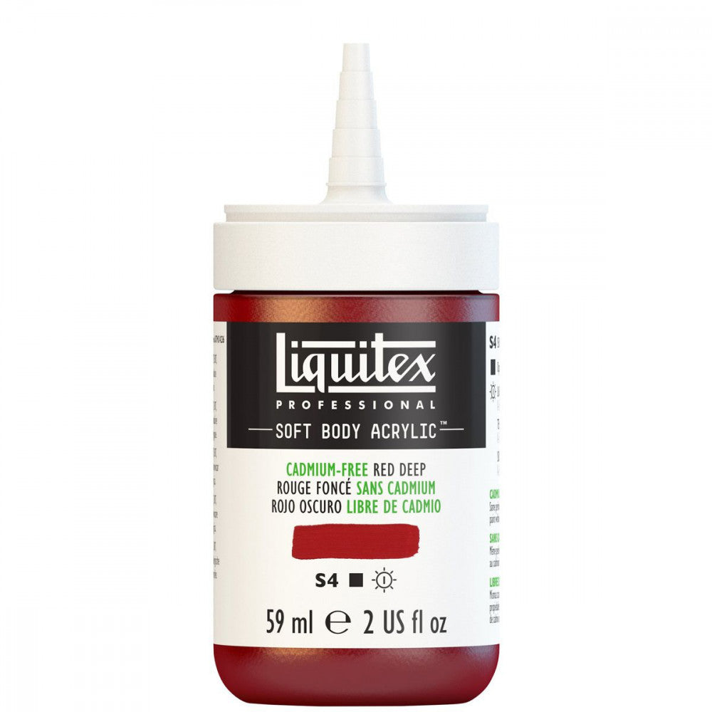 Tinta Acrílica Liquitex Soft Body 59ml S4 895 Cadmium Free Red Deep