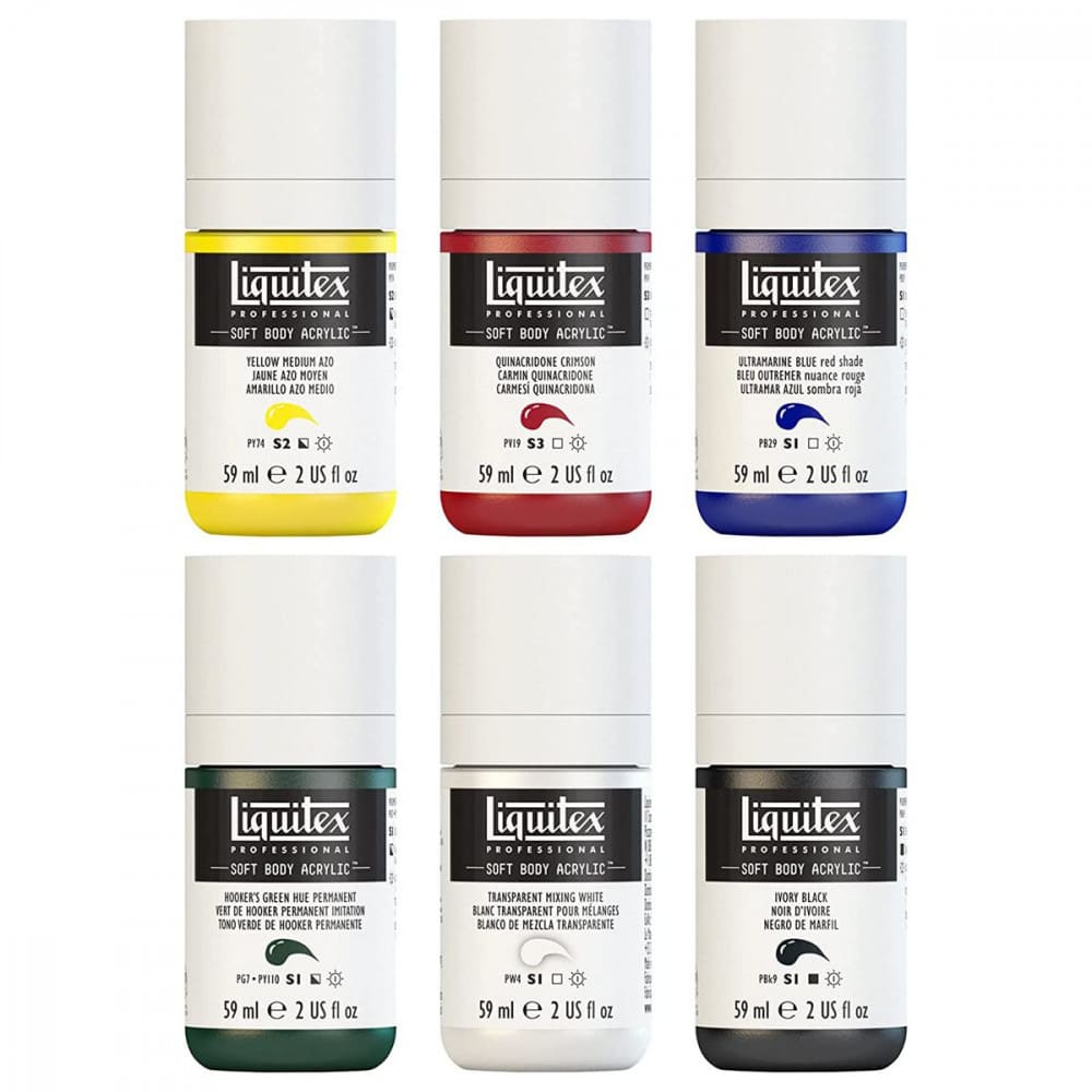 Tinta Acrílica Liquitex Soft Body 59ml 06 Cores