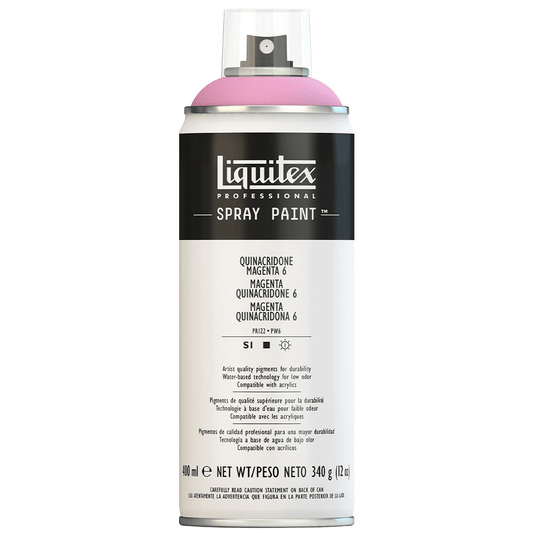 Tinta Acrílica Spray Liquitex 400ml 6114 Quinaquidrone Magenta 6