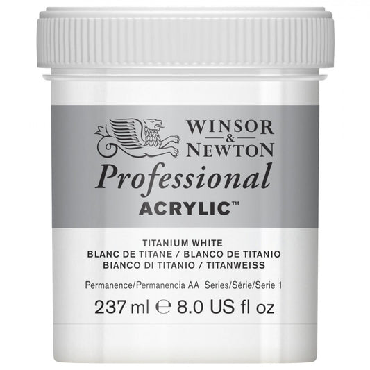 Tinta Acrílica Profissional Winsor & Newton 237ml Titanium White