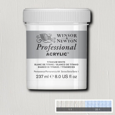 Tinta Acrílica Profissional Winsor & Newton 237ml Titanium White