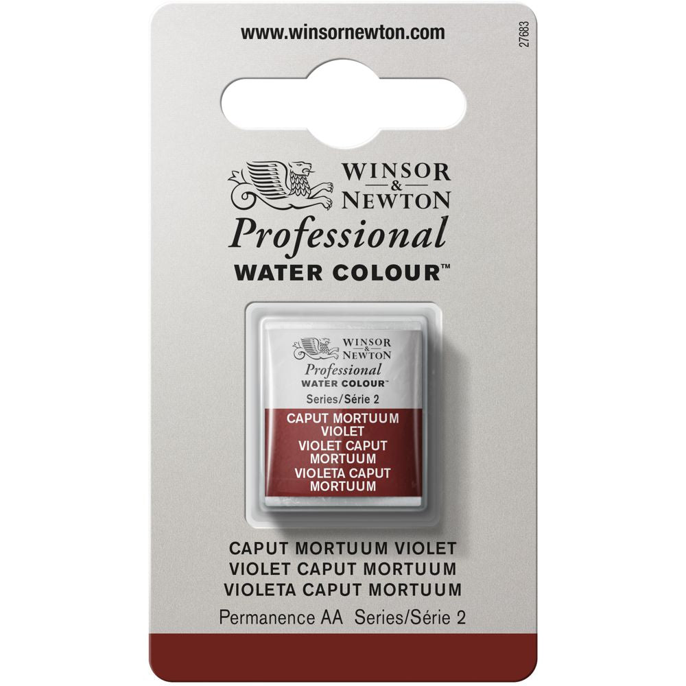 Tinta Aquarela Profissional Winsor & Newton Pastilha S2 125 Caput Mortuum Violet