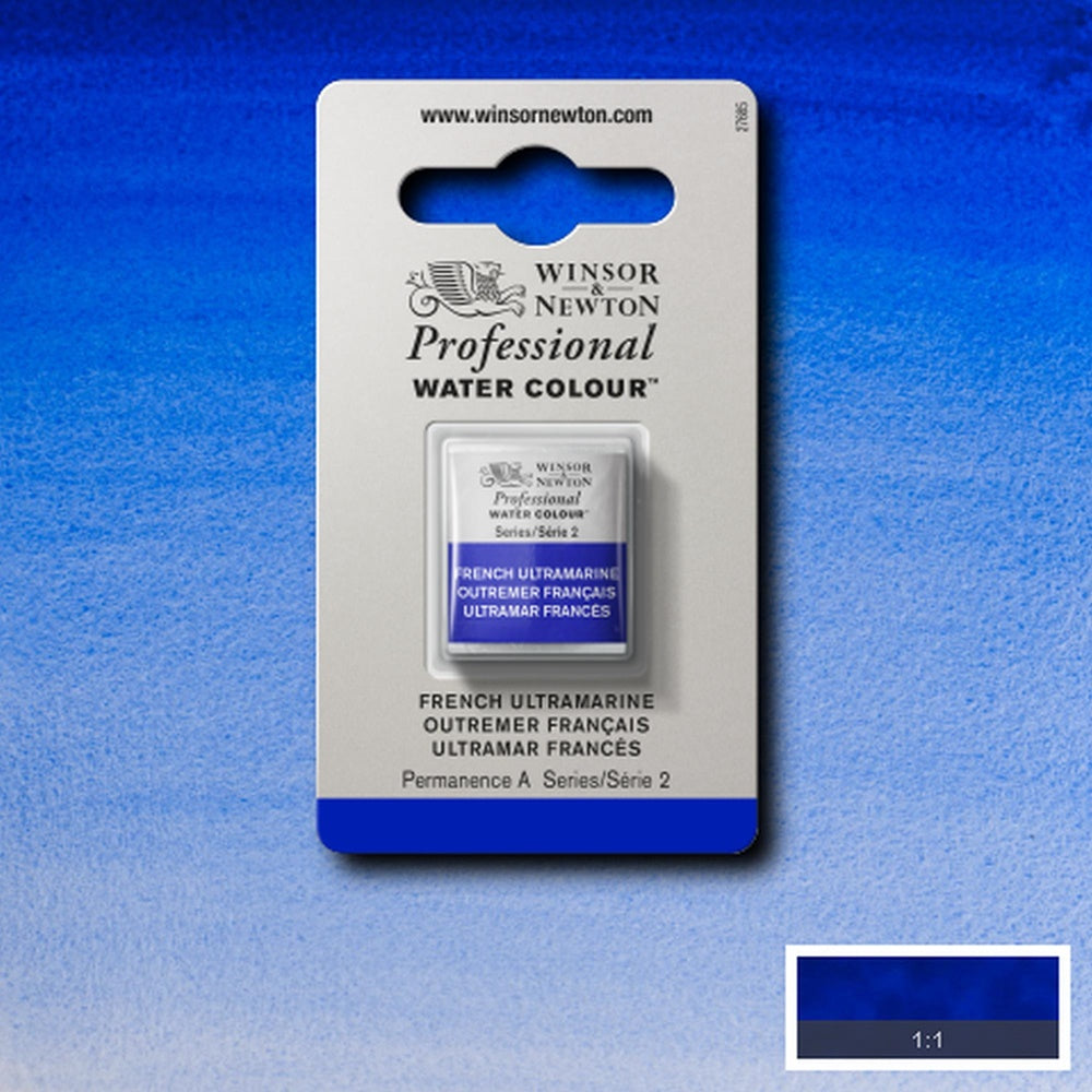 Tinta Aquarela Profissional Winsor & Newton Pastilha S2 263 French Ultramarine