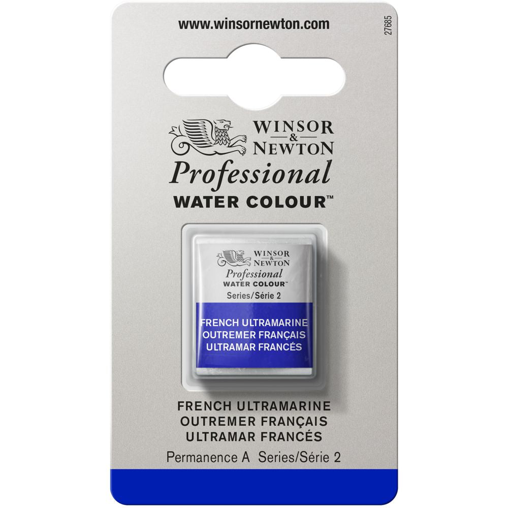 Tinta Aquarela Profissional Winsor & Newton Pastilha S2 263 French Ultramarine