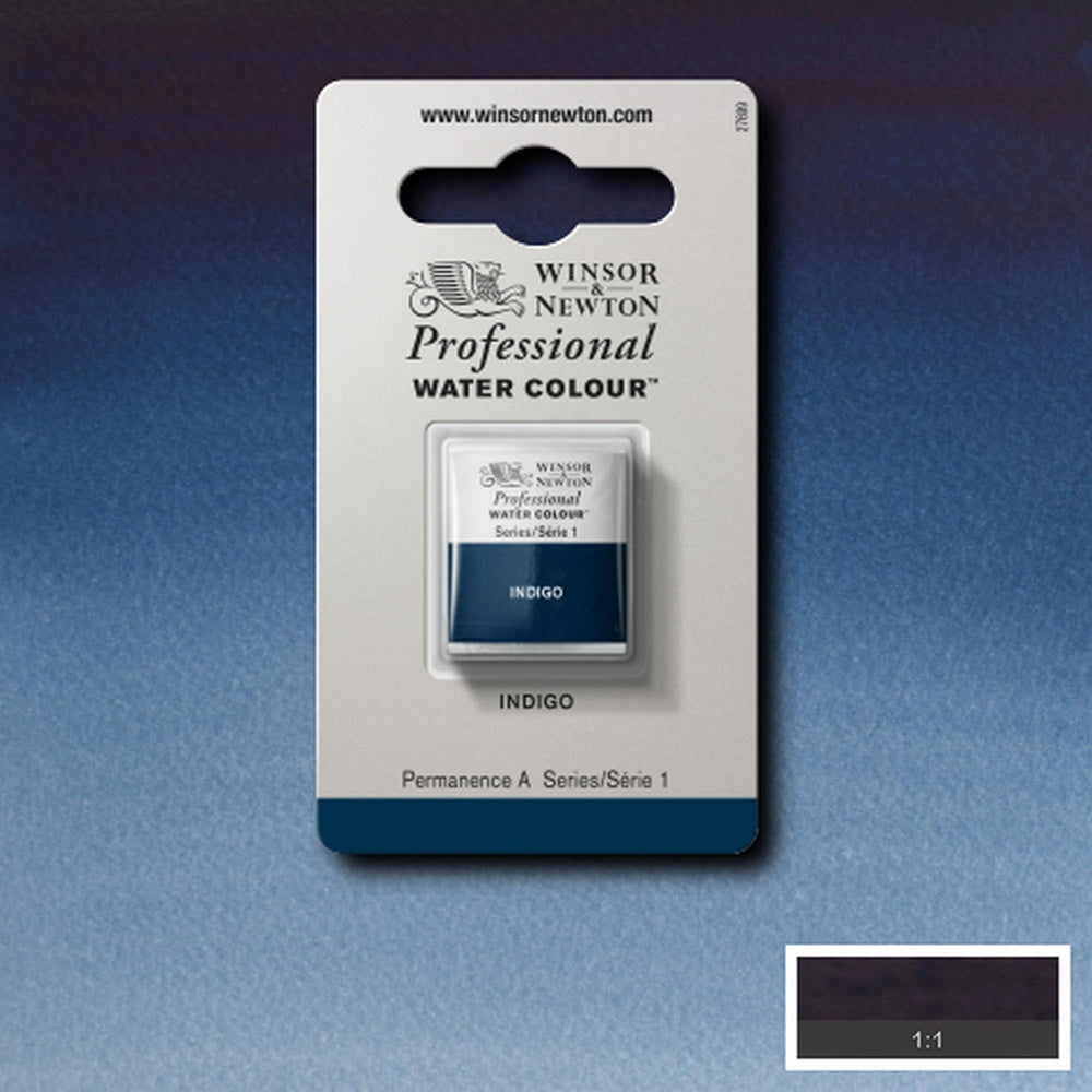 Tinta Aquarela Profissional Winsor & Newton Pastilha S1 322 Indigo