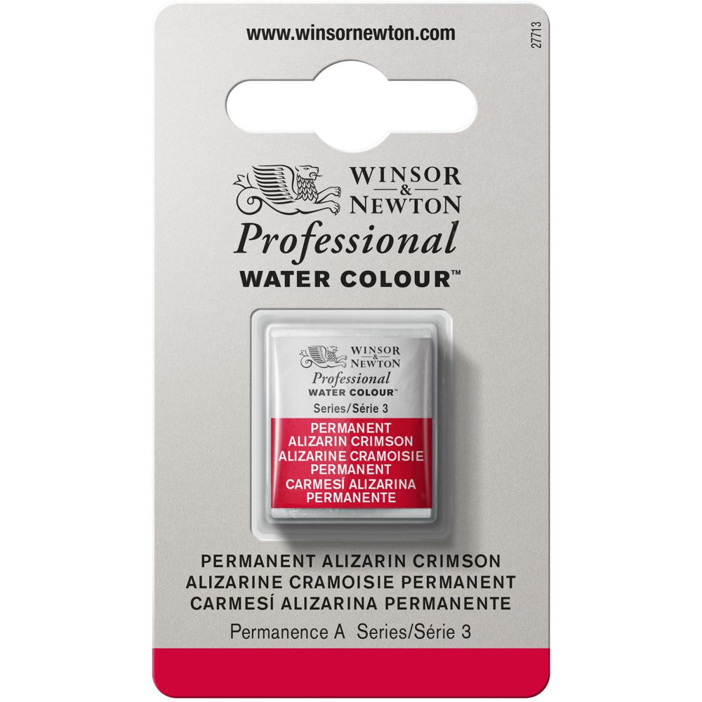 Tinta Aquarela Profissional Winsor & Newton Pastilha S3 466 Permanent Alizarin Crimson