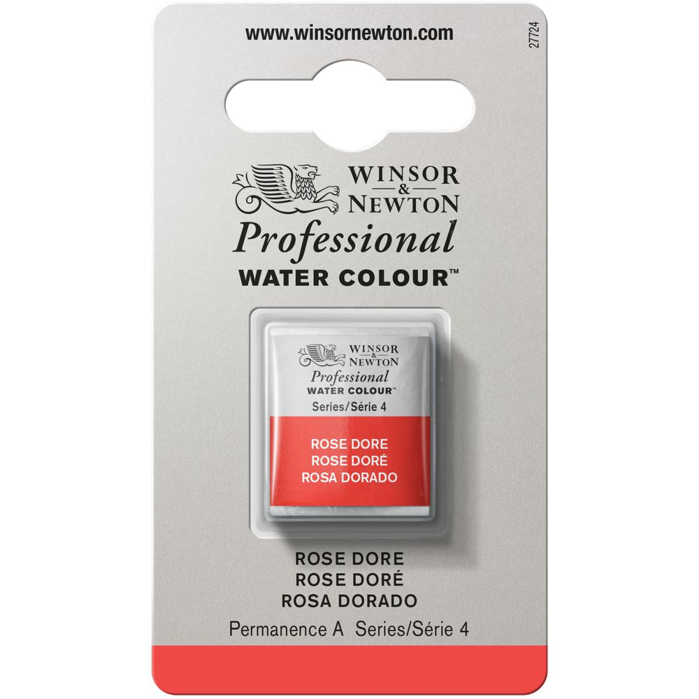 Tinta Aquarela Profissional Winsor & Newton Pastilha S4 576 Rose Dore