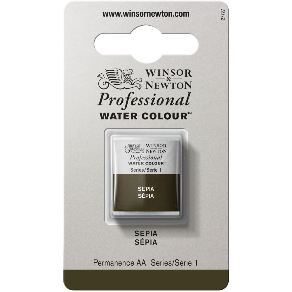 Tinta Aquarela Profissional Winsor & Newton Pastilha S1 609 Sepia