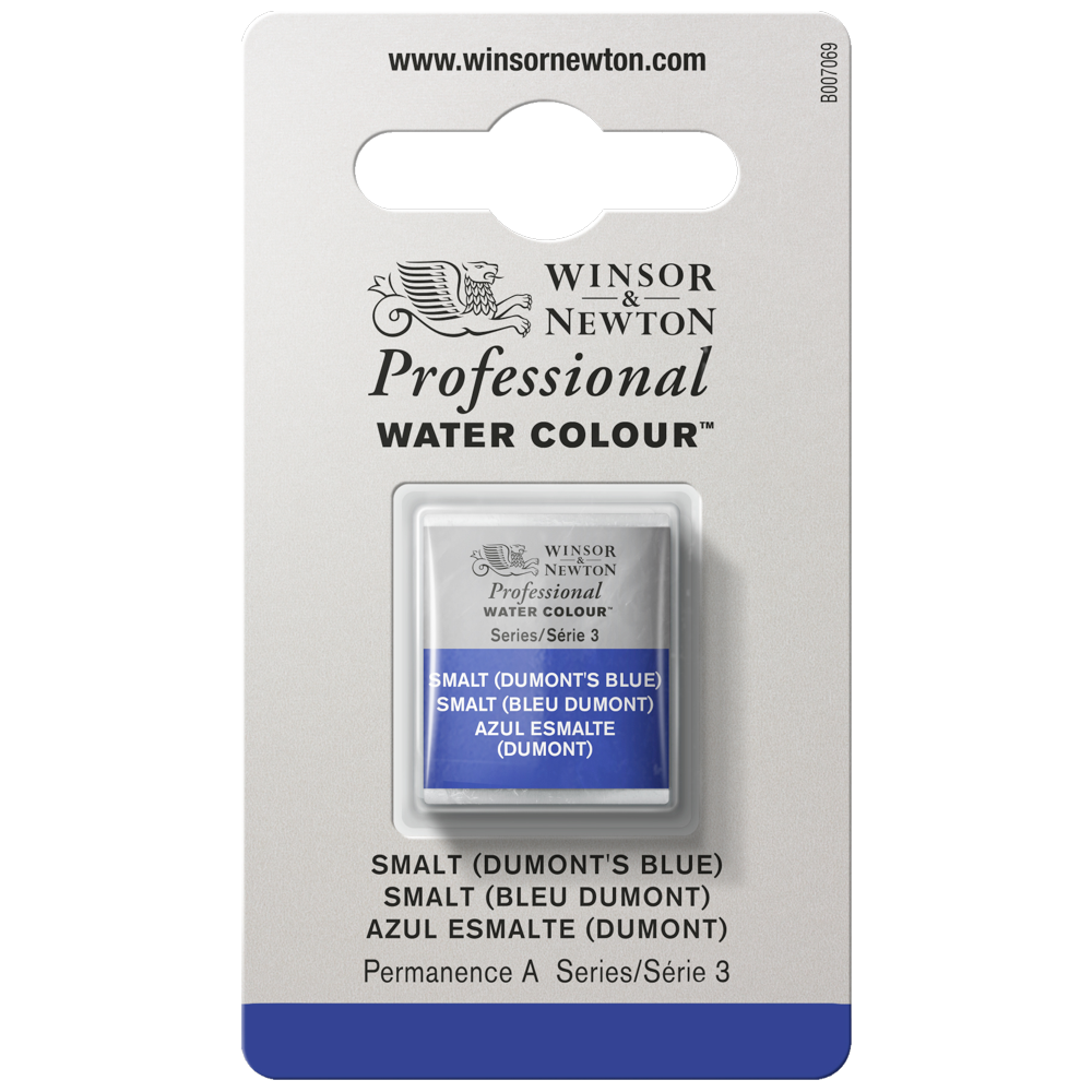 Tinta Aquarela Profissional Winsor & Newton Pastilha S3 710 Smalt (Dumont's Blue)