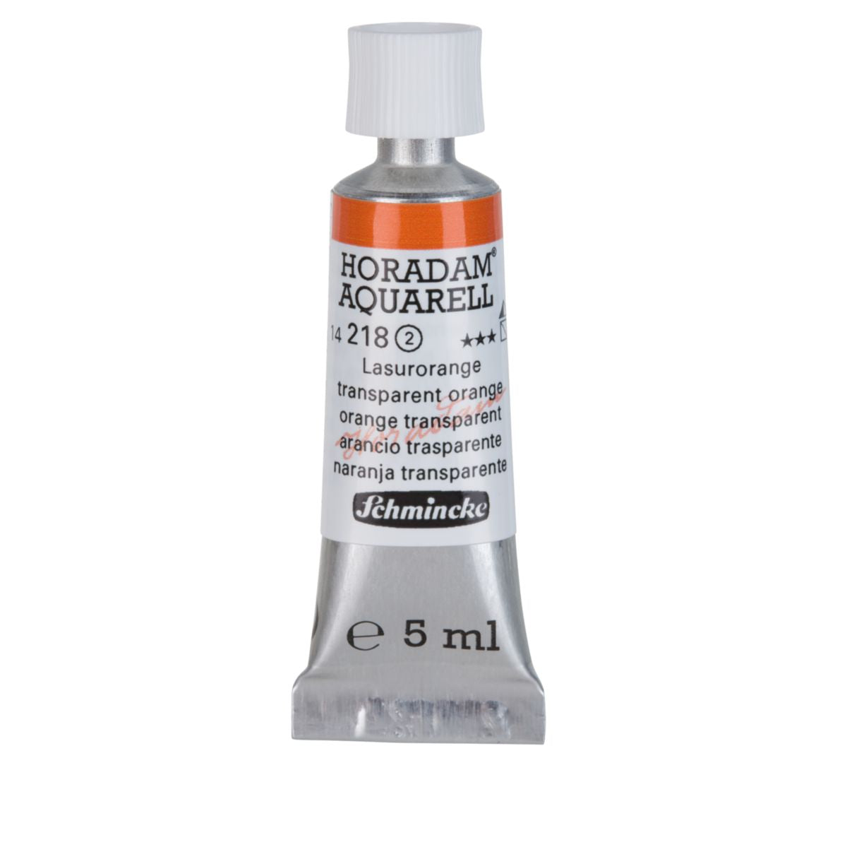 Aquarela Profissional Schmincke Horadam 5ml S2 218 Transparent Orange