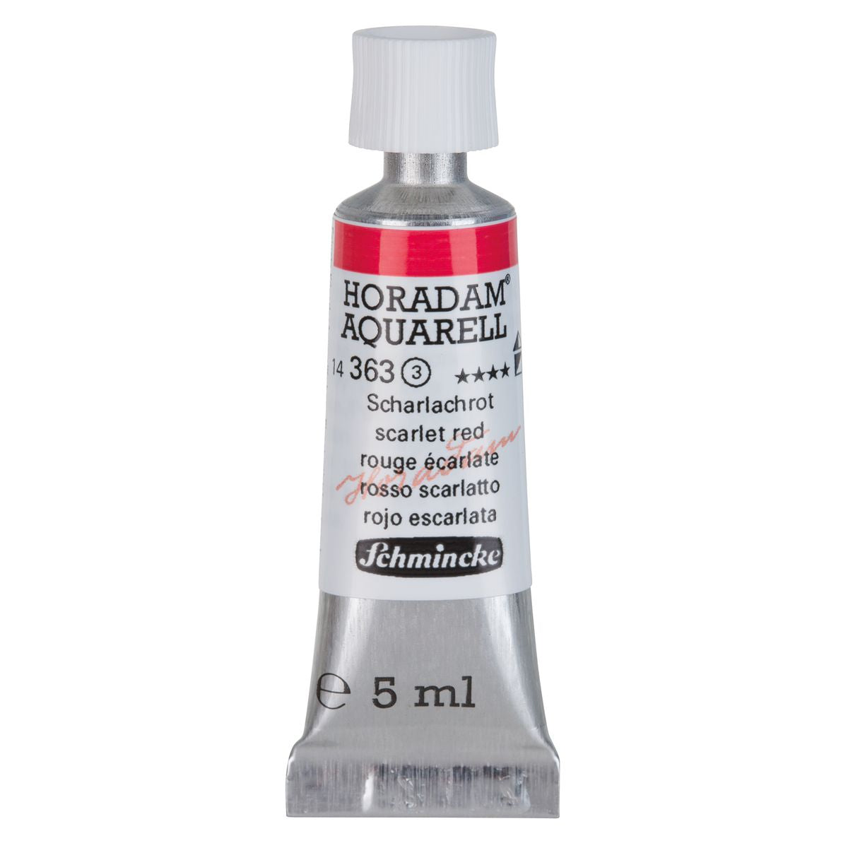 Aquarela Profissional Schmincke Horadam 5ml S3 363 Scarlet Red