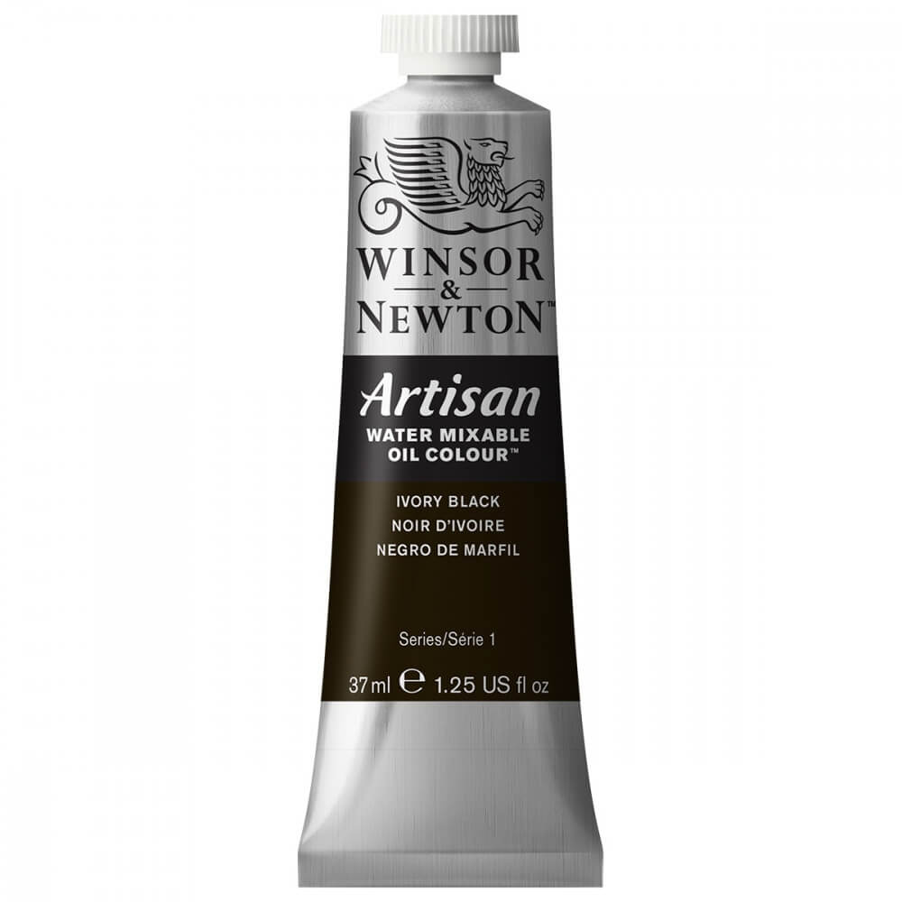 Tinta Óleo Solúvel em Água Winsor & Newton Artisan 37ml S1 331 Ivory Black
