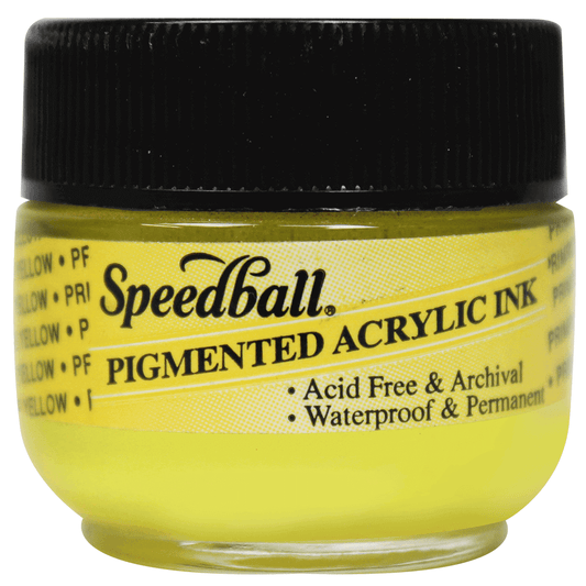 Tinta Para Caligrafia 12ml Speedball 3111 Amarelo Primario