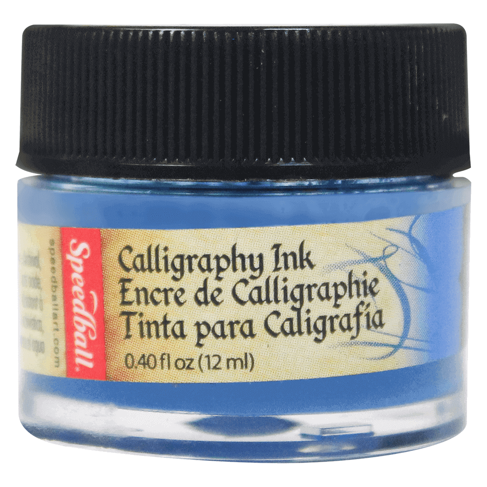 Tinta Para Caligrafia 12ml Speedball 3102 Azul Índigo
