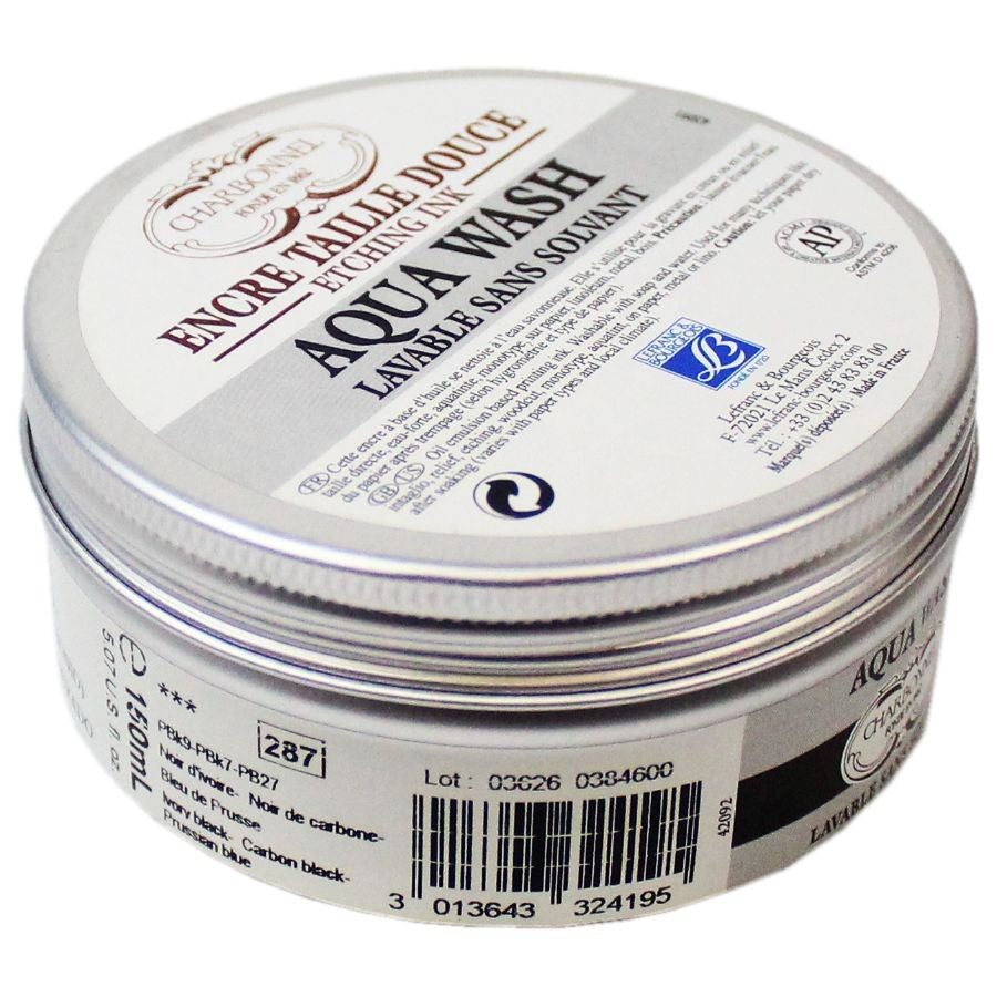 Tinta Para Gravura Aqua Wash Charbonnel 150ml 287 Luxe Black