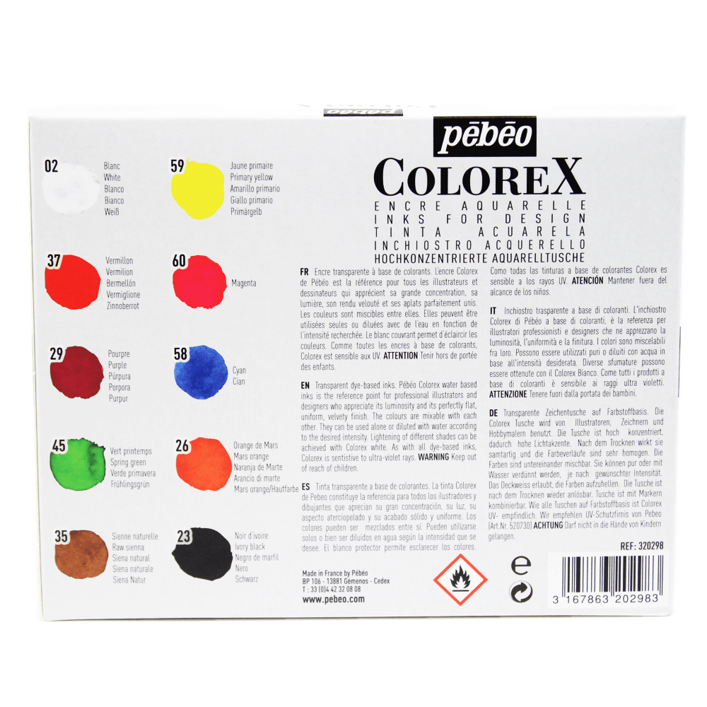 Aquarela Líquida Colorex Mangá 13 Peças