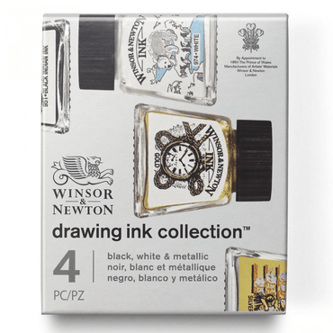 Tinta para Desenho Winsor & Newton 14ml 4 cores Metallic Tones