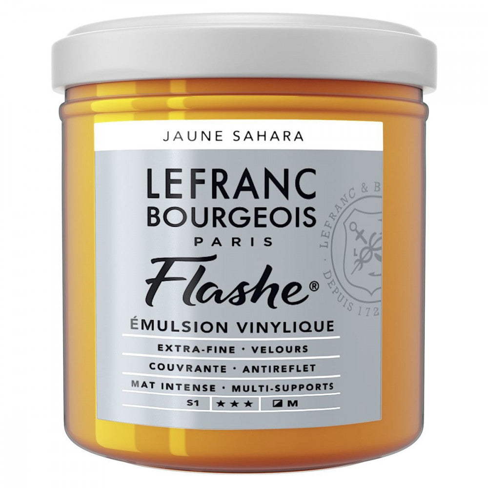 Tinta Acrílica Flashe Lefranc & Bourgeois 125ml S1 194 Sahara Yellow