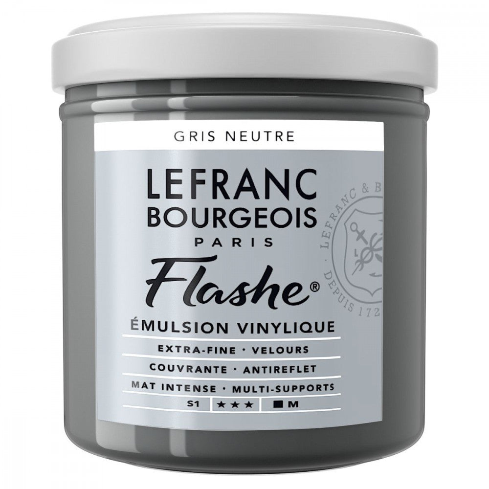 Tinta Acrílica Flashe Lefranc & Bourgeois 125ml S1 258 Neutral Grey