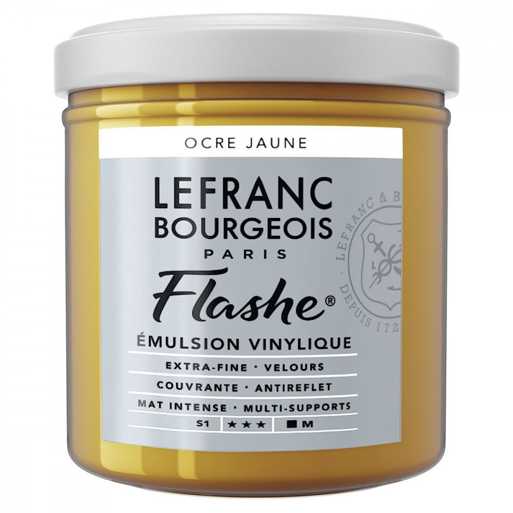 Tinta Acrílica Flashe Lefranc & Bourgeois 125ml S1 302 Yellow Ochre