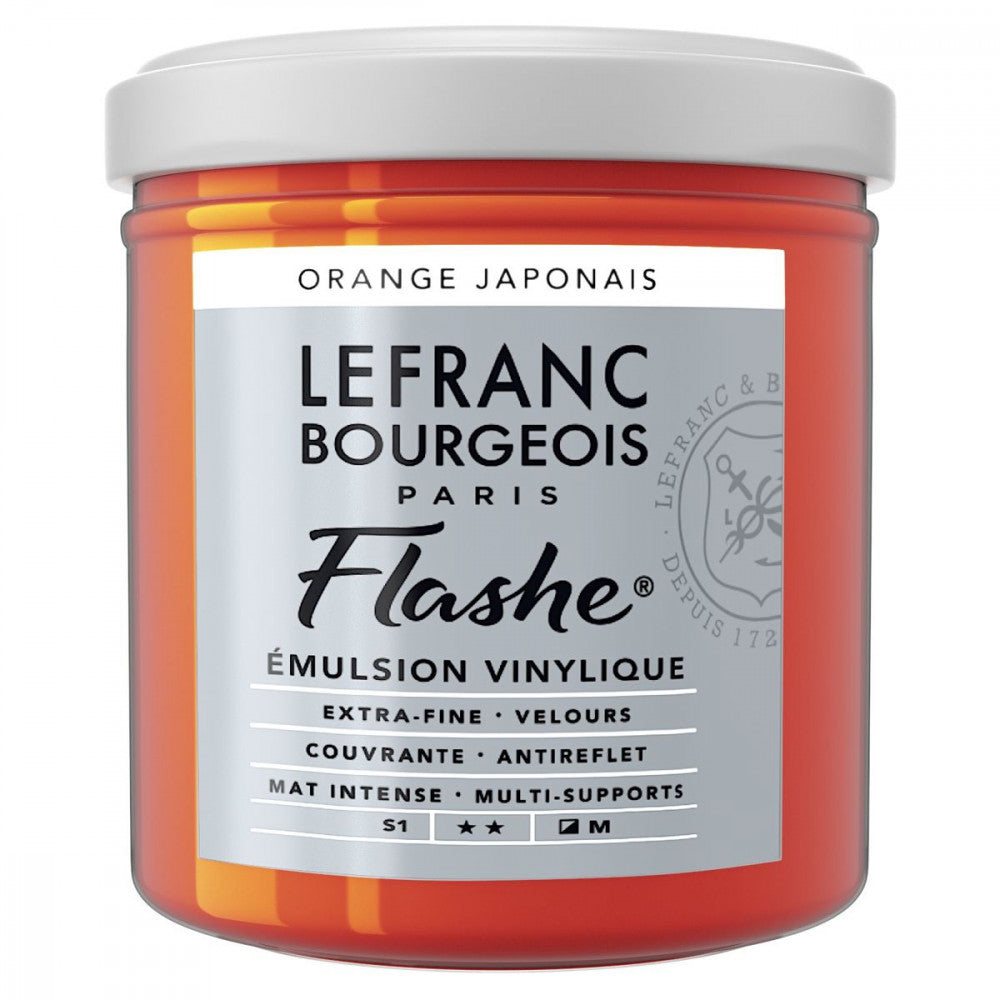 Tinta Acrílica Flashe Lefranc & Bourgeois 125ml S1 476 Japanese Orange