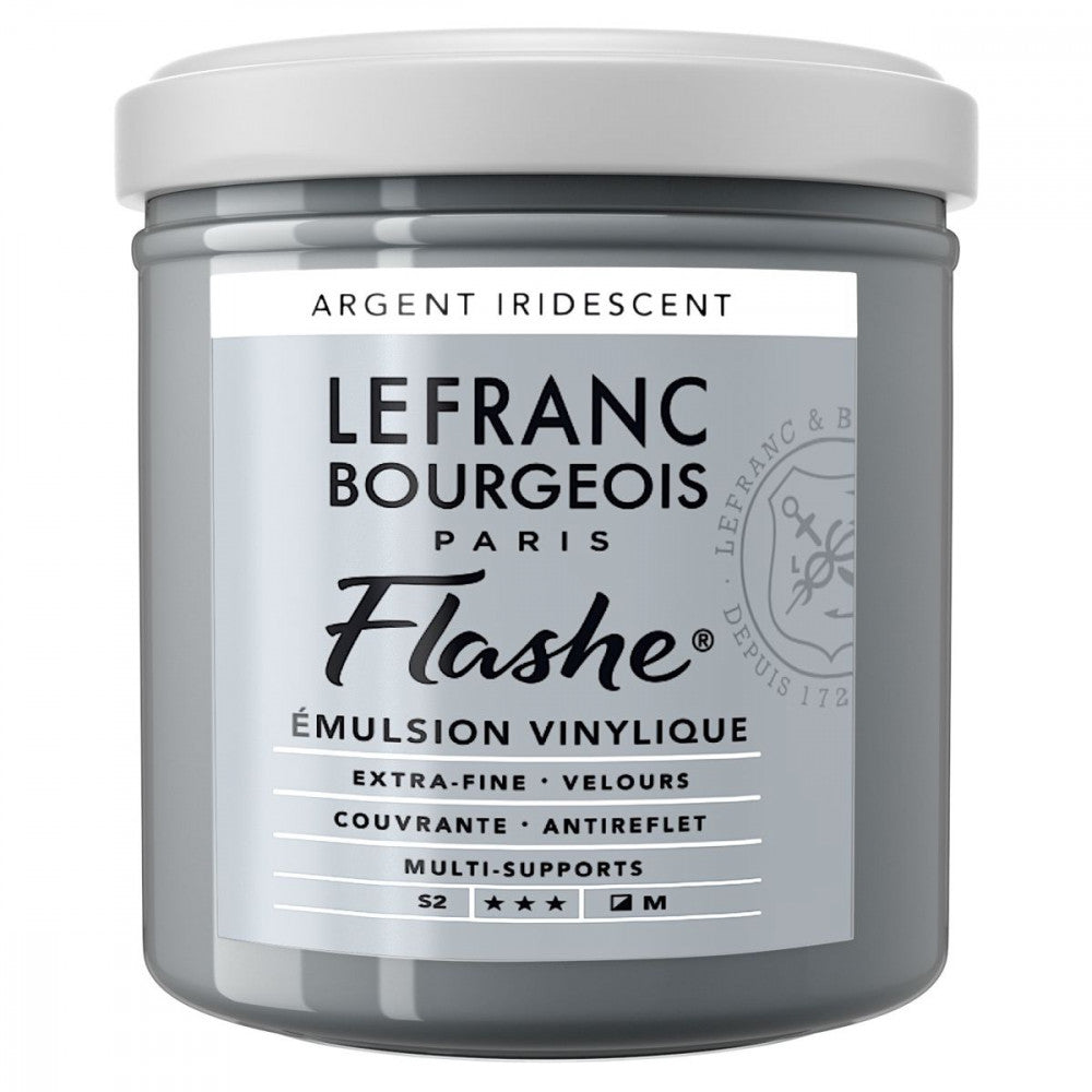 Tinta Acrílica Flashe Lefranc & Bourgeois 125ml S2 832 Silver Iridescent