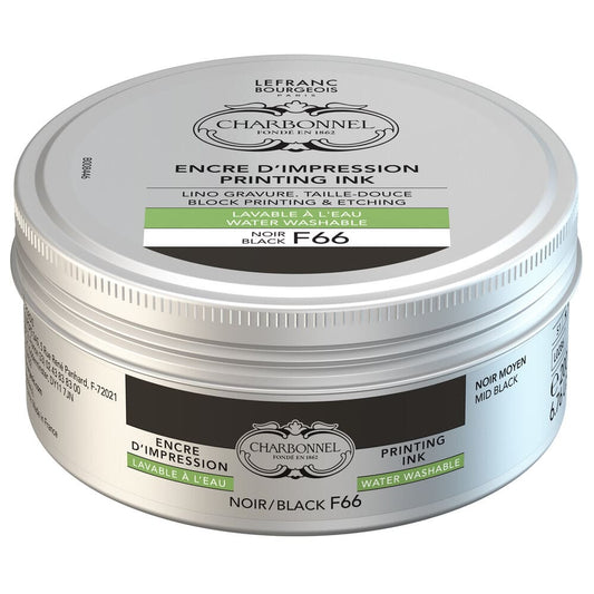 Tinta Para Gravura Aqua Wash Charbonnel 200ml 286 F66 Black