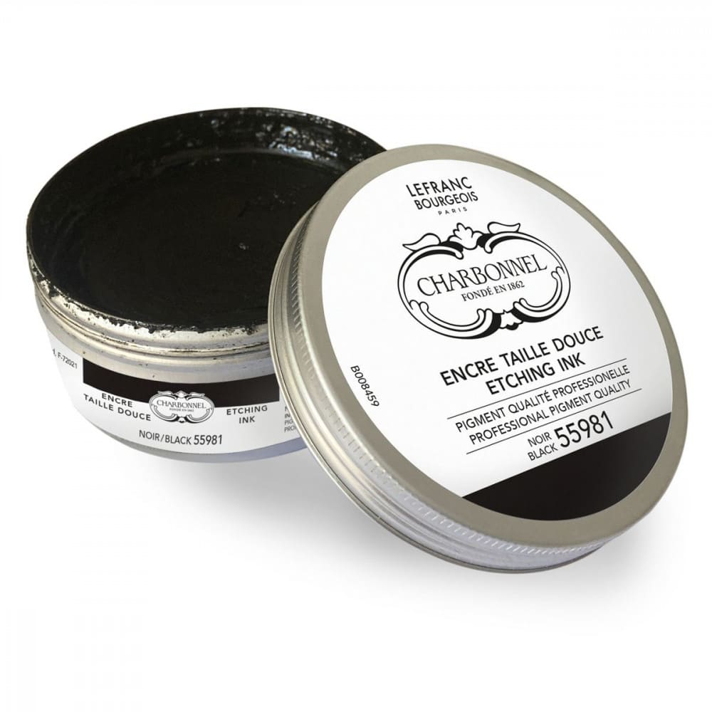 Tinta Para Gravura em Metal Charbonnel Óleo 55981 Black 200ml