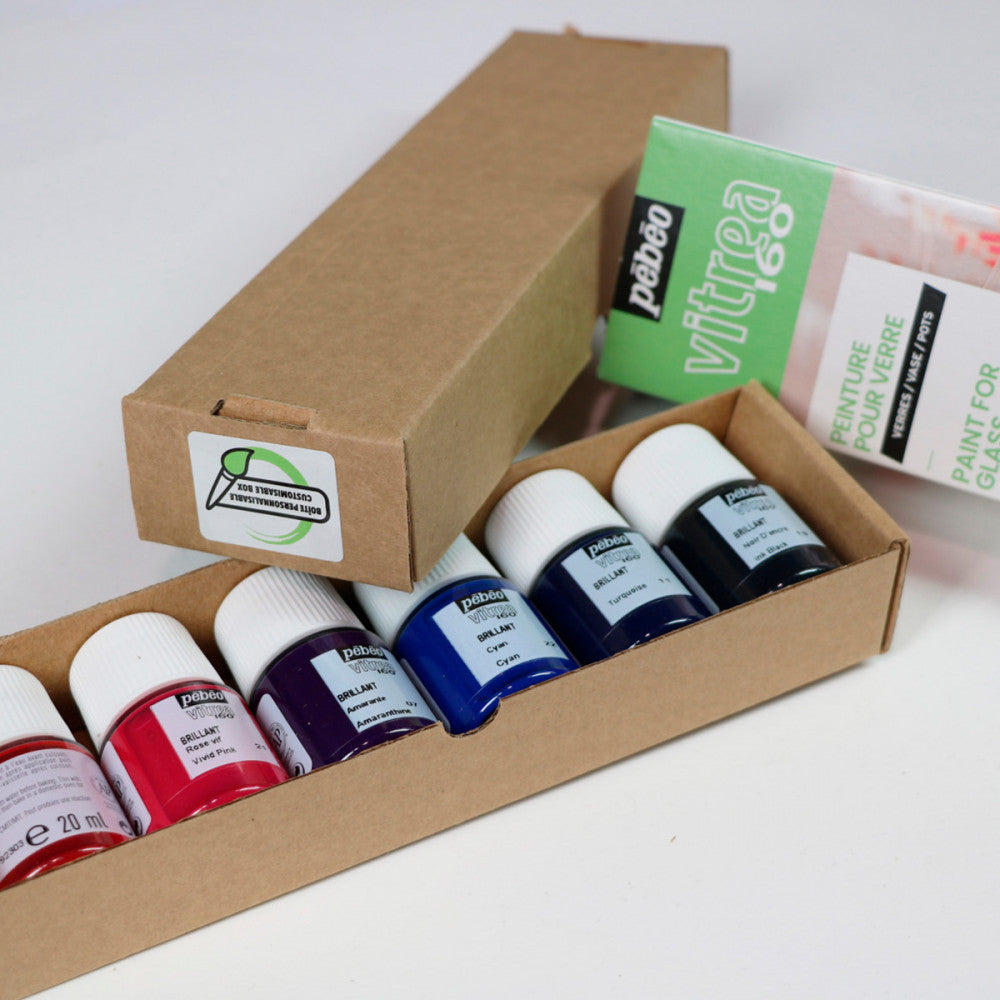 Tinta Initia Vitrea Colour 2 Pebeo 6 Unidades