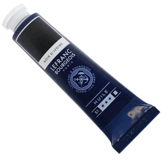 Tinta Óleo Fine Lefranc & Bourgeois 40ml 269 Ivory Black