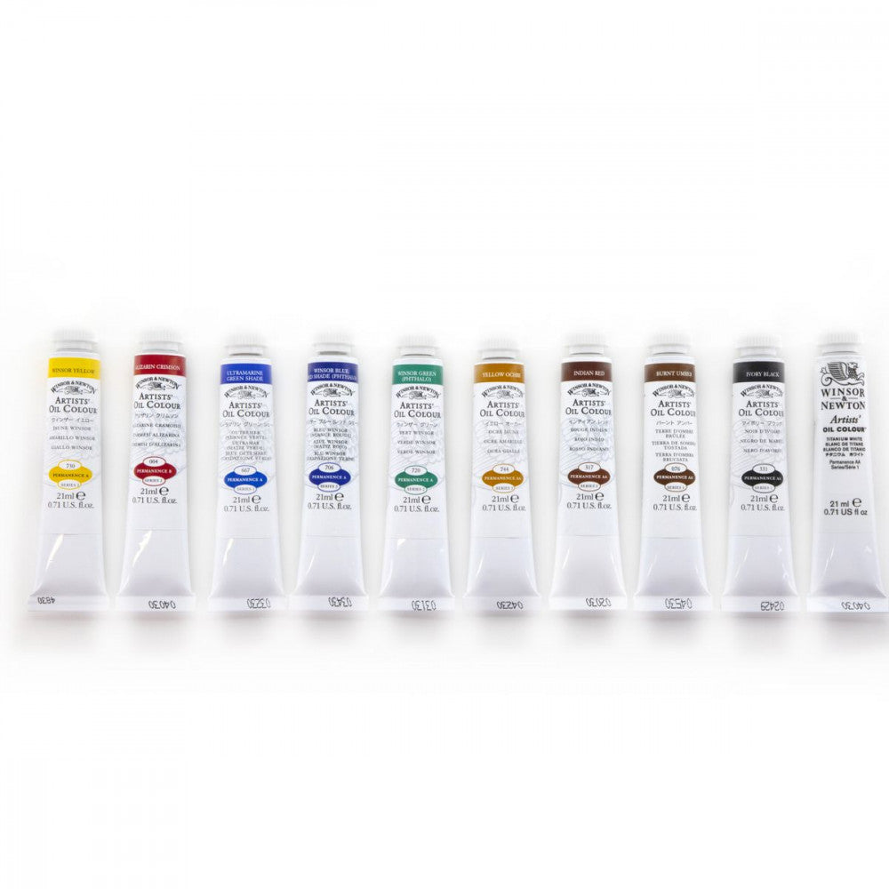 Estojo Tinta Óleo Profissional Winsor & Newton 10 Cores