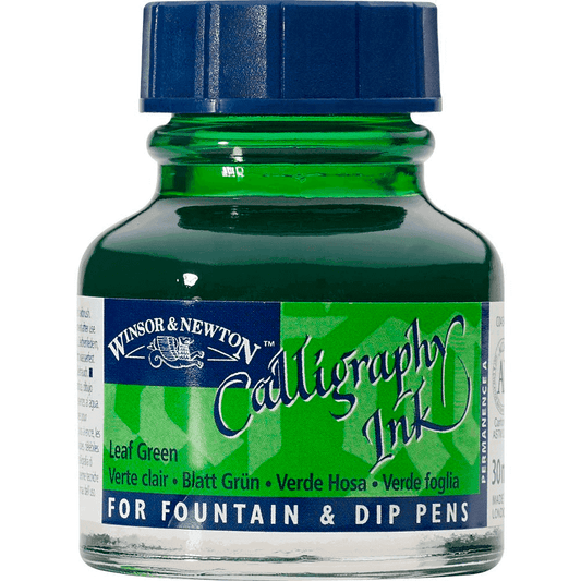 Tinta Para Caligrafia Winsor & Newton 30ml Leaf Green