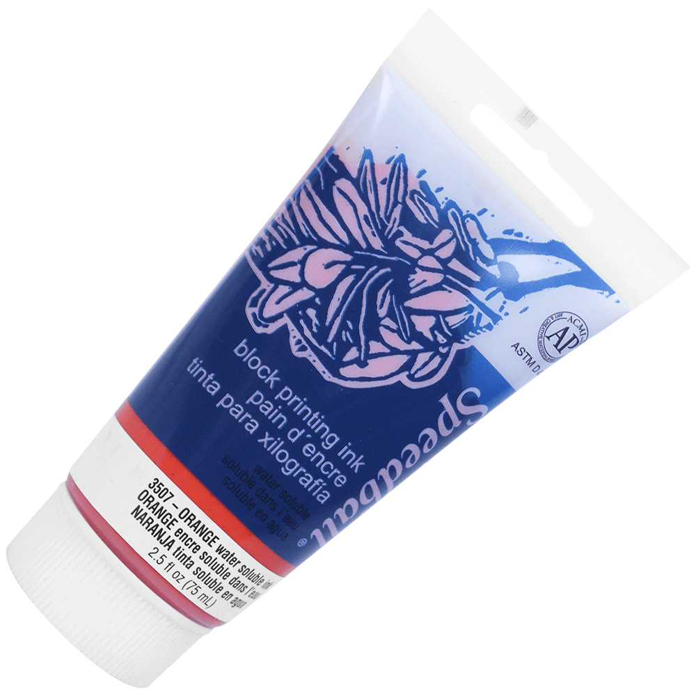 Tinta Para Xilogravura Speedball 75ml Laranja 3507