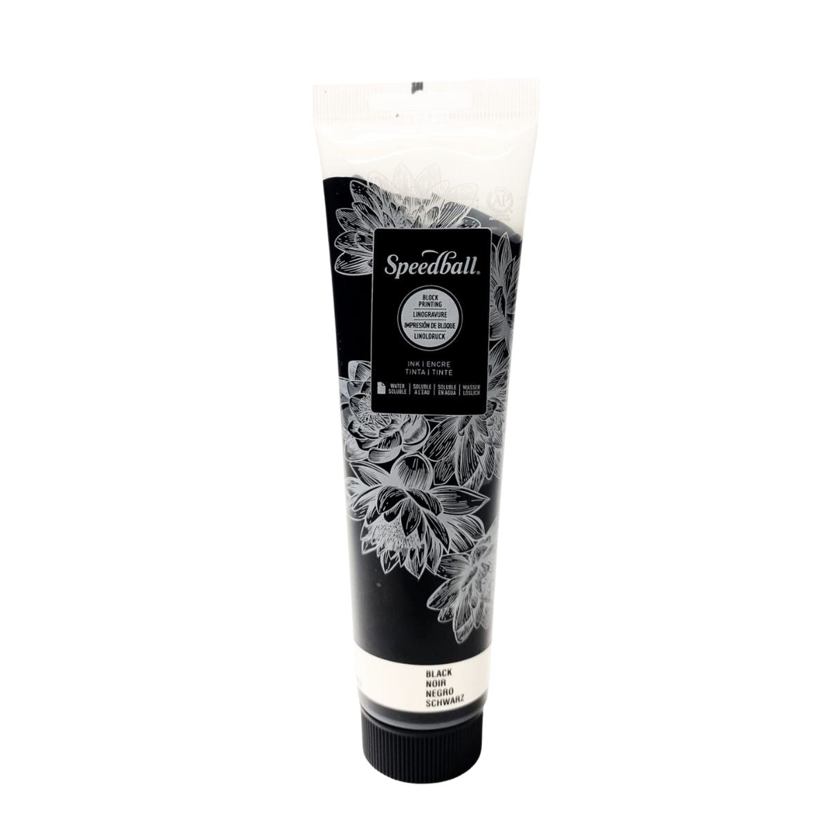 Tinta Para Xilogravura Block Printing Ink SpeedBall Preto 150ml