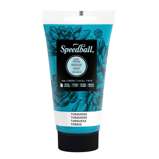 Tinta Para Xilogravura Speedball 75ml Turquesa 3509