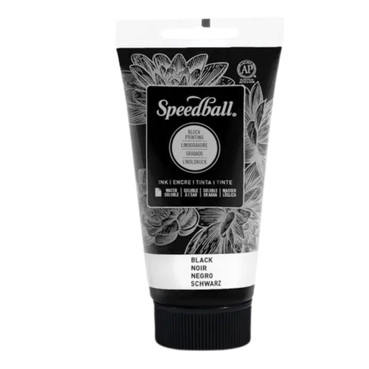 Tinta Para Xilogravura Speedball 75ml Preto 3500