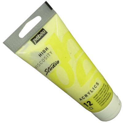 Tinta Acrílica Pébéo Studio 12 Amarelo Limão 100ml