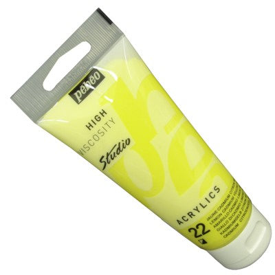 Tinta Acrílica Pébéo Studio 22 Amarelo de Cádmio Cítrico 100ml