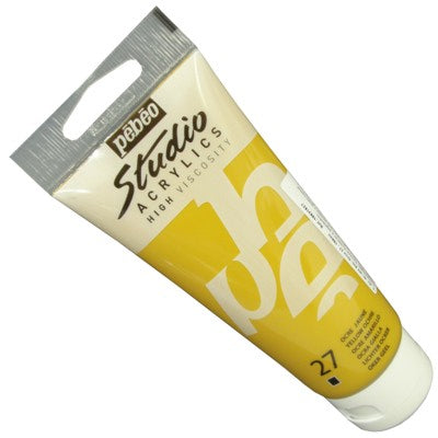 Tinta Acrílica Pébéo Studio 27 Amarelo Ocre 100ml