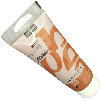 Tinta Acrílica Pébéo Studio 38 Terra Siena Queimada 100ml
