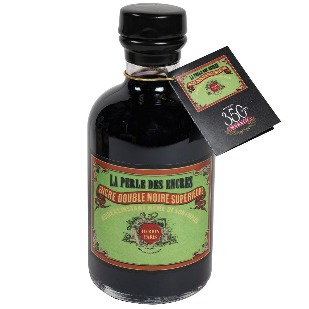Tinta Para Caneta Tinteiro Herbin Edição 350 anos 500ml Perle Noir